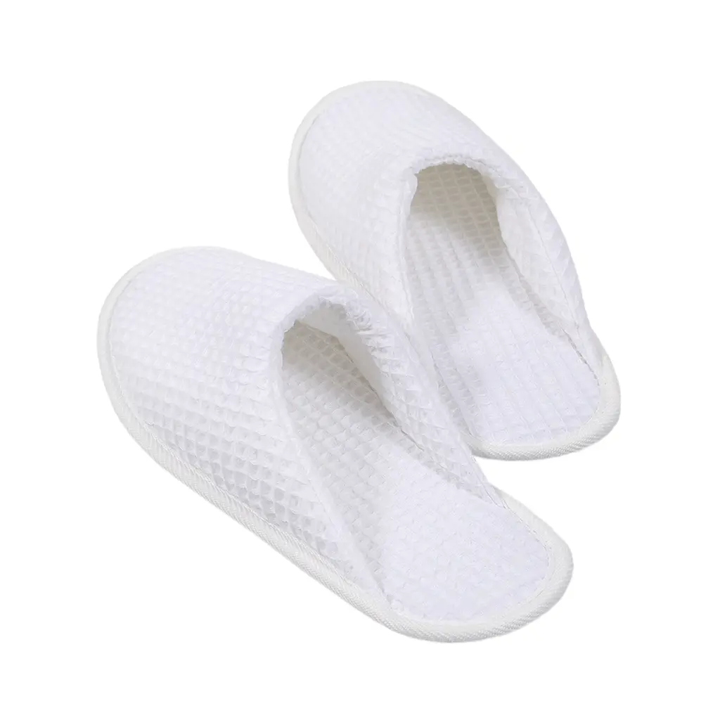 Тапочки Lotus Home - Waffle white белые - фото 4