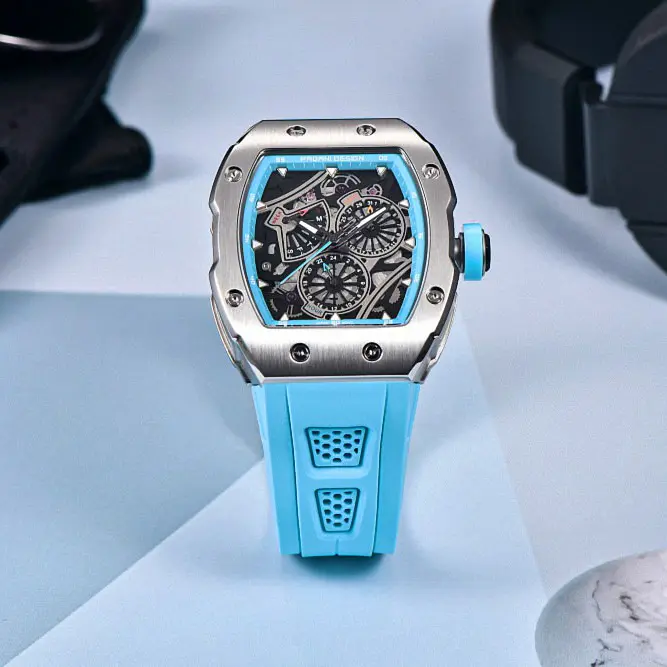 Наручний годинник чоловічий PD-YS012 Silver-Blue Pagani Design acs0031094 - фото 2
