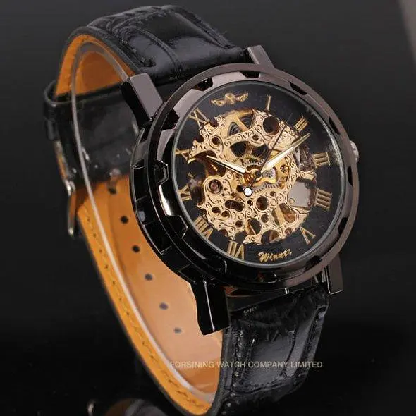 Чоловічий механічний годинник Winner Chocolate - фото 7