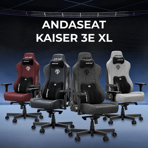 Крісло ігрове Anda Seat Kaiser 3E XL Maroon PVC (AD23YC-XL-09-A-PV/C-A01) - фото 9