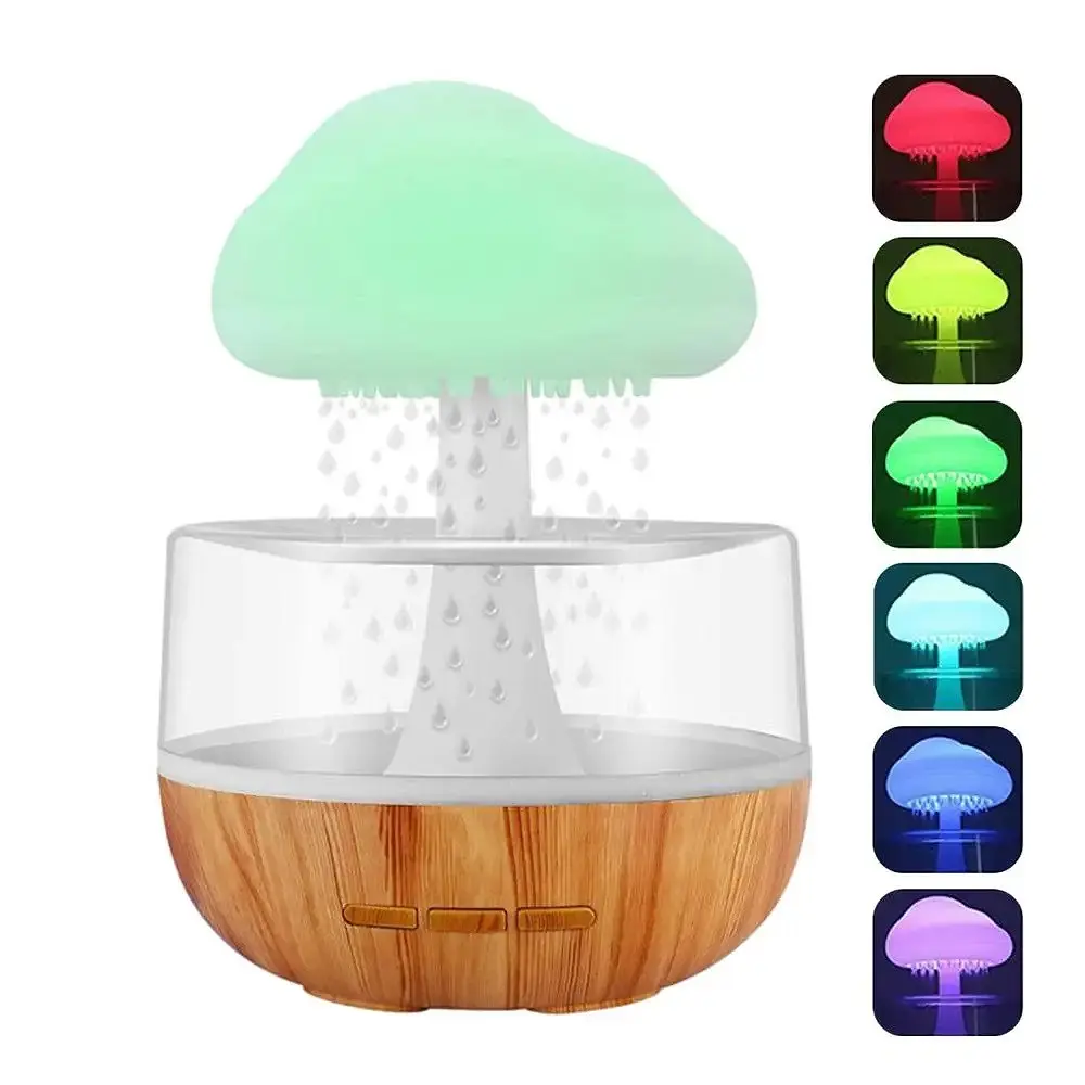 Зволожувач повітря RIAS Хмара RGB з дощем 300ml Brown (3_04347) - фото 2