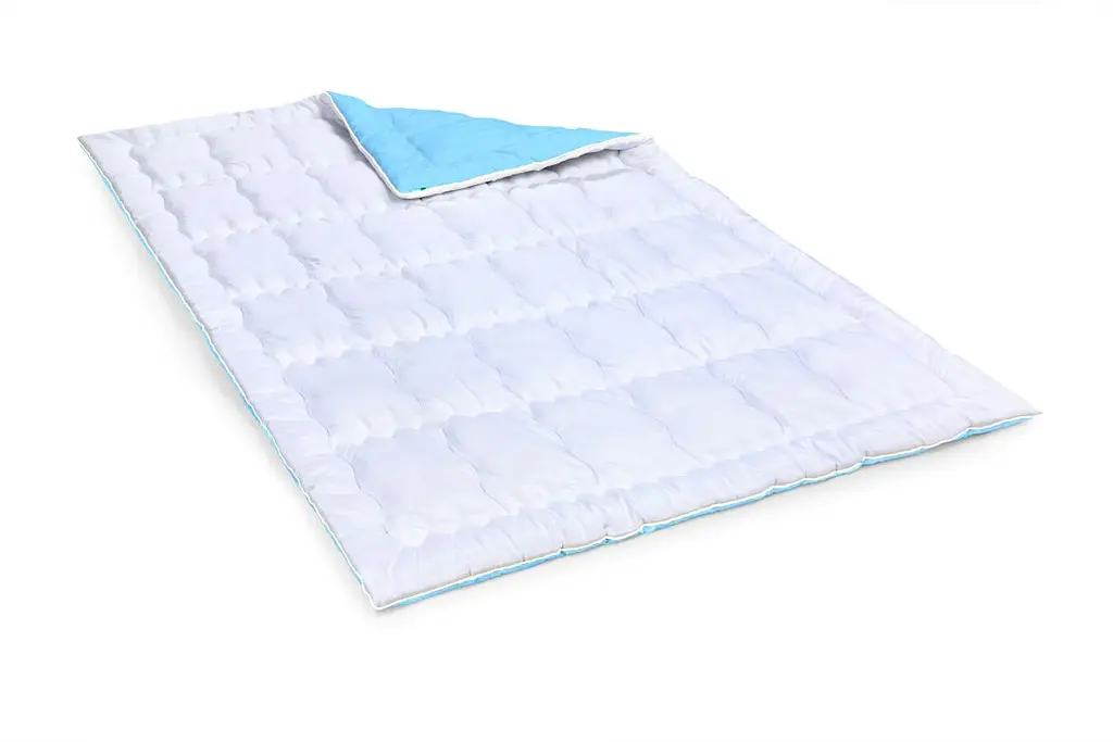 Ковдра антиалергенна MirSon Valentino Hand Made EcoSilk №1303, літня, 220x240 см, біло-блакитна (237053947) - фото 3