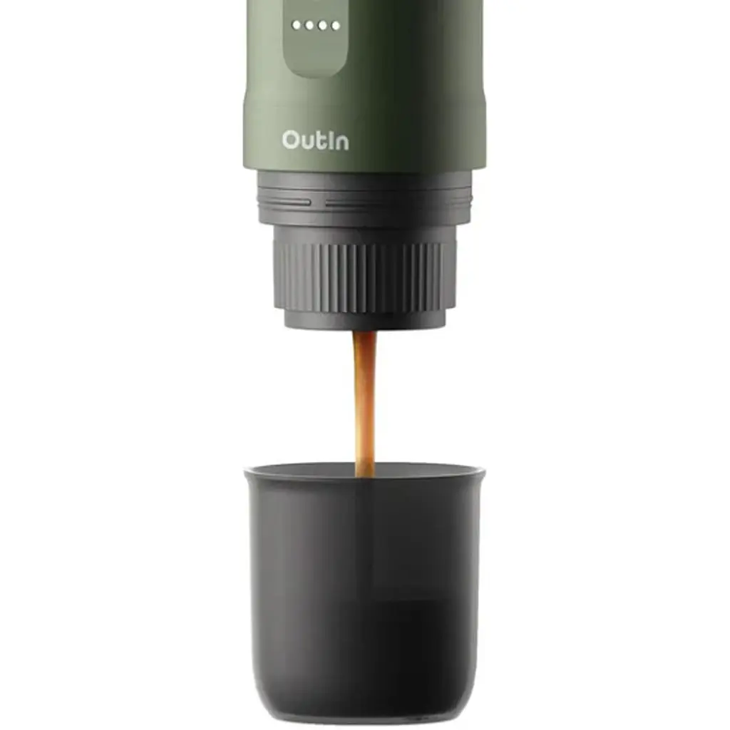 Портативна кавоварка Outin Nano Espresso Machine Forest Green (OTEM-01-FG) [168802] - фото 2