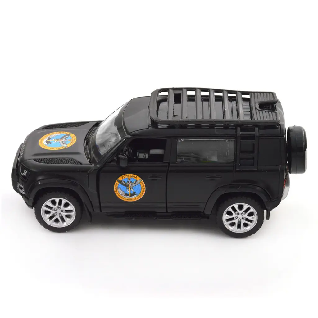 Масштабна модель автомобіля TechnoDrive Автомодель серії Шеврони Героїв - Land Rover Defender 110 - ГУР МО (250364M) - фото 9
