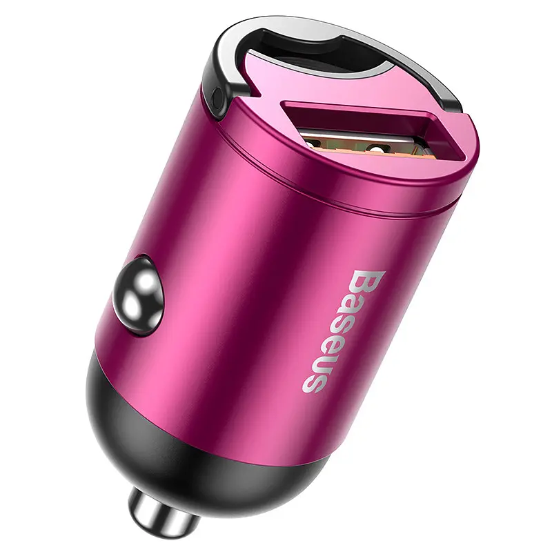 Адаптер автомобільний BASEUS Tiny Star Mini Quick Charge |1USB, QC3.0, 30W| (VCHX-A04) - фото 3