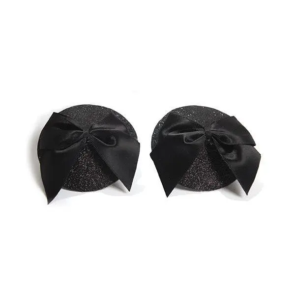 Пестіс Bijoux Indiscrets Burlesque pasties GLITTER and BOW, One size - фото 2