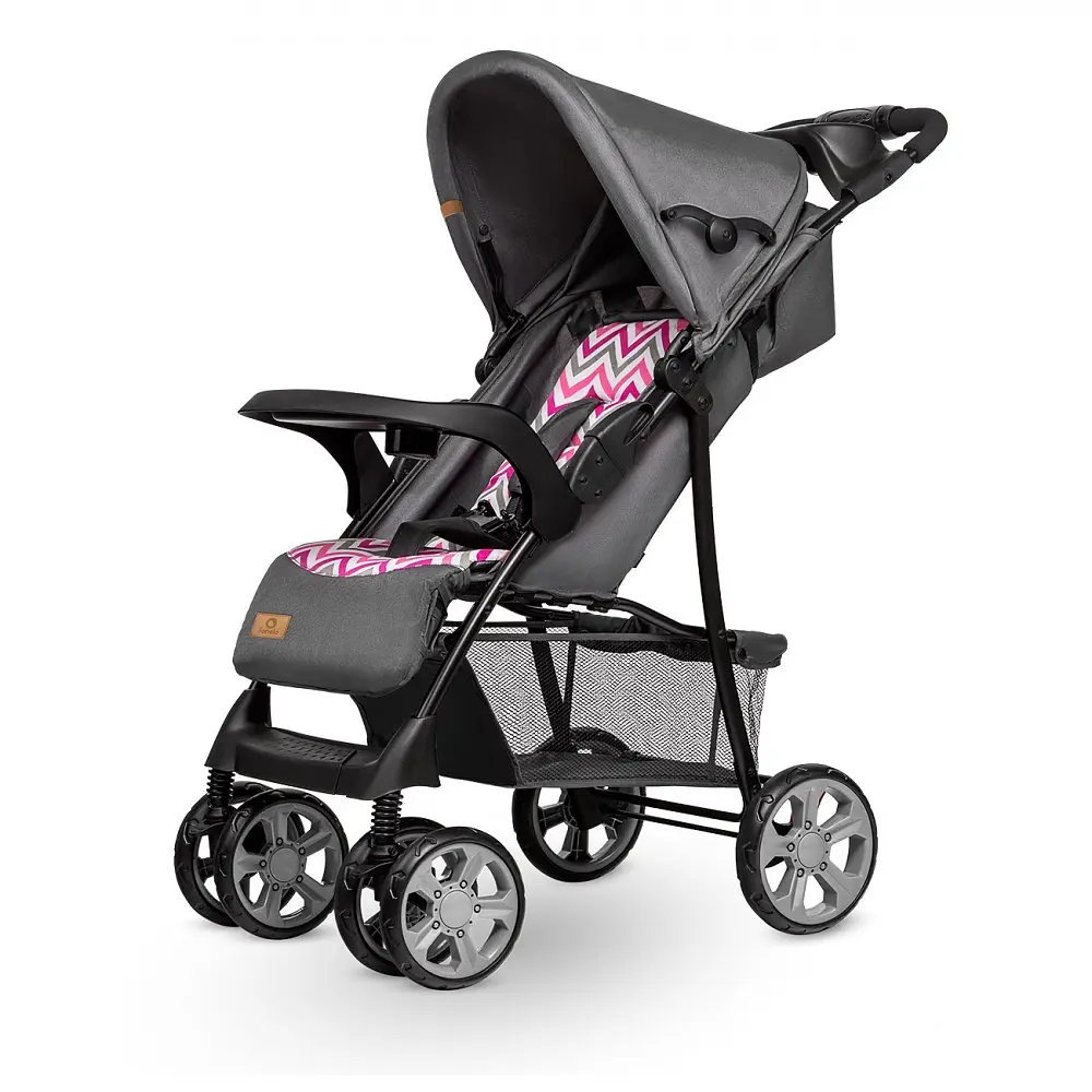 Прогулянкова коляска Lionelo Emma Plus Pink Scandi, темно-сіра (LO-EMMA PLUS PINK SCANDI) - фото 8