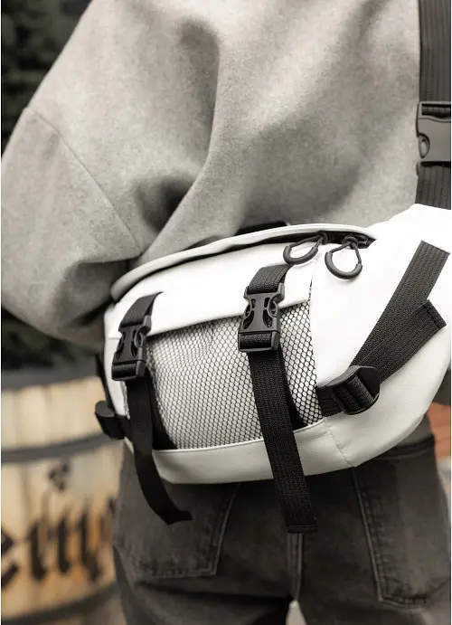 Велика жіноча поясна сумка бананка Sambag 38х21 см sum0027225 - фото 4