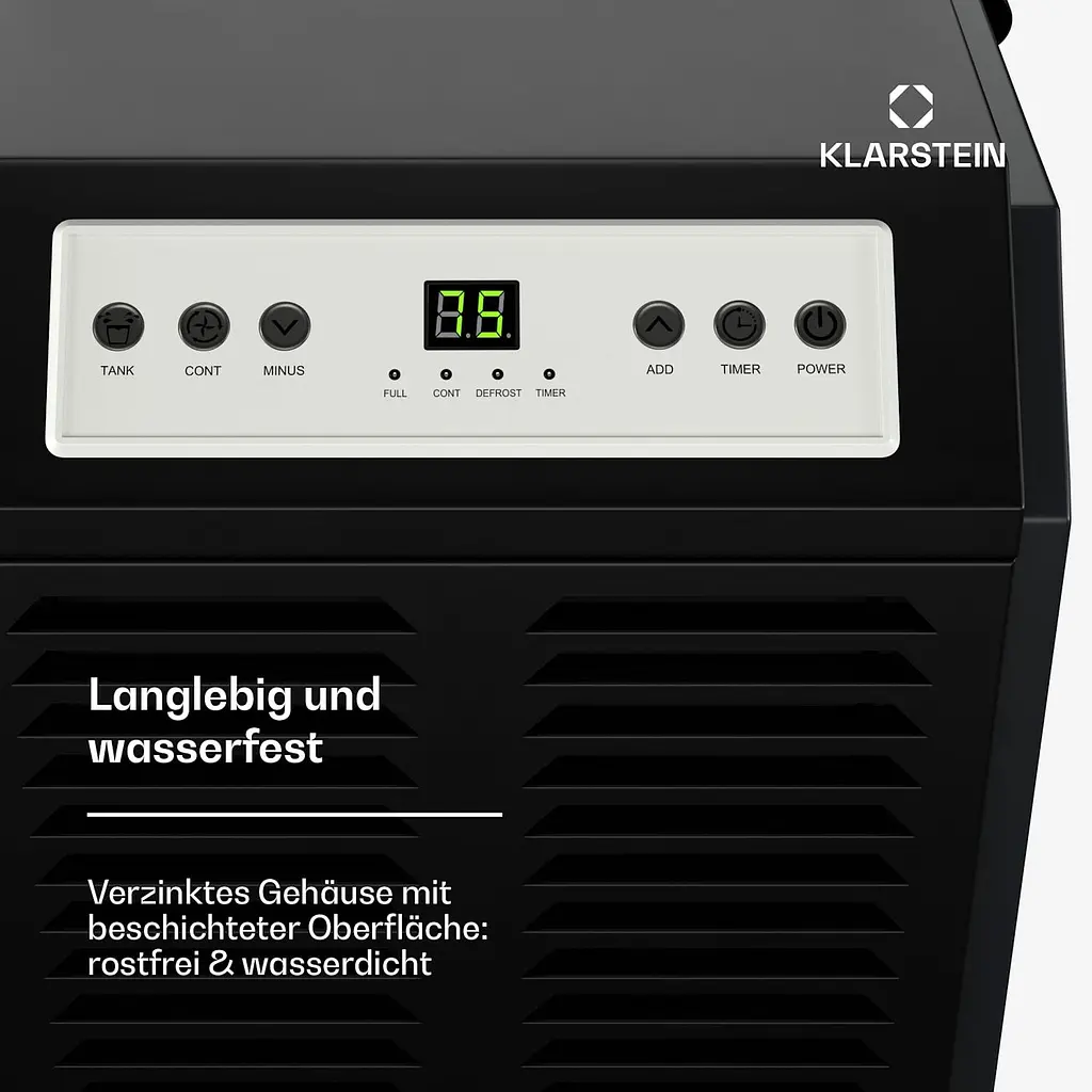 Промышленный осушитель воздуха Klarstein DuraDry 70 л (10046369) - фото 6