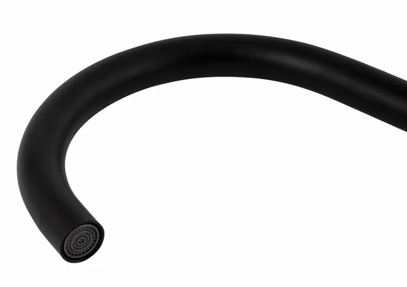 Змішувач для кухні Brinex Pure 015F U-образний Black Matt BRIPUR015FBLM - фото 2