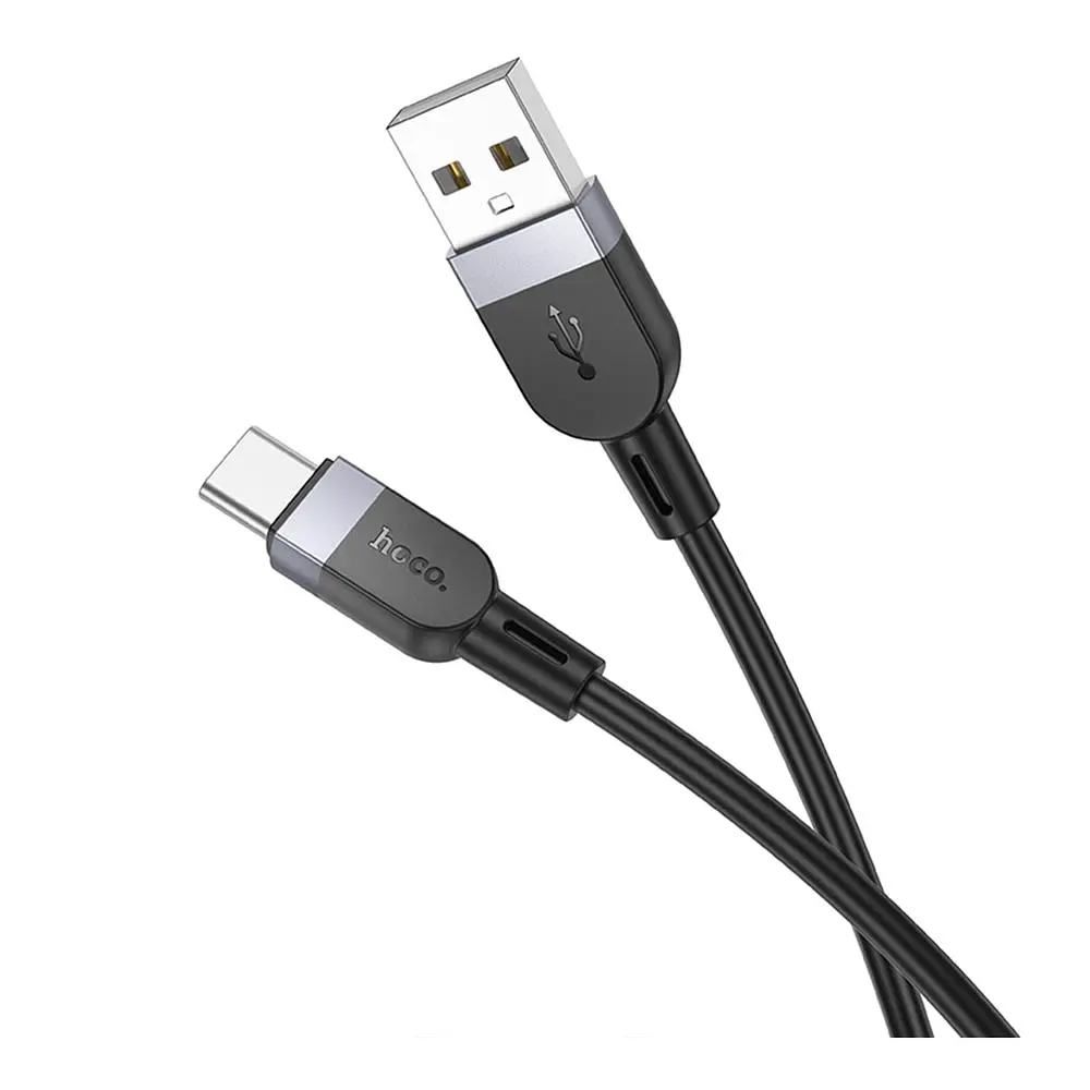 Кабель для зарядки и передачи данных Hoco X109 Silicone USB Type-C 3A 2m Black (35931_3605838) - фото 3