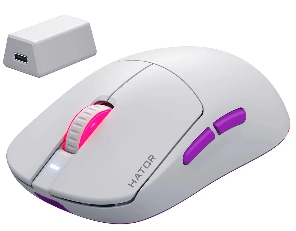 Миша HATOR Quasar 3 ULTRA 8K Wireless White (HTM771) - фото 2