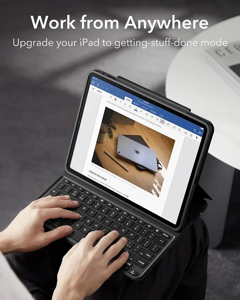 Чохол для клавіатури ESR Ascend Lite, чохол для клавіатури iPad, сумісний з iPad Pro 11/iPad Air 5/4, магнітний чохол знімний - фото 6