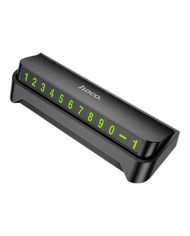 Паркувальна автовізитка на панель автомобіля Hoco DPH02 Black