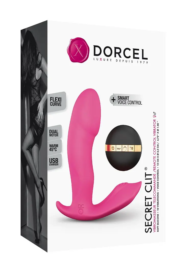Вібратор Dorcel Secret Clit з підігрівом і пультом ДК - фото 3