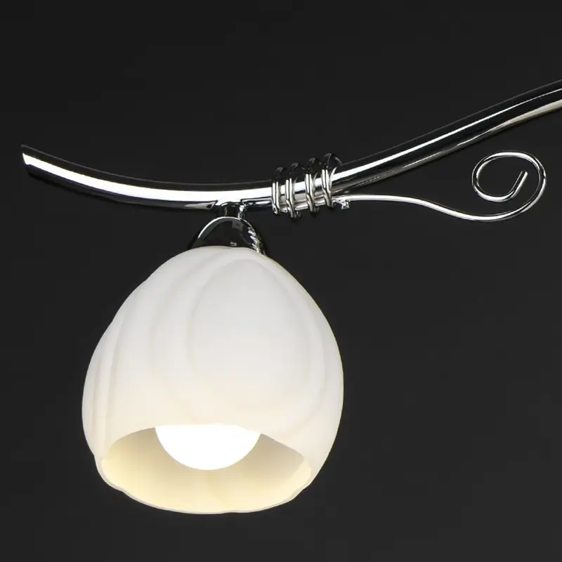 Люстра потолочная Brille для коридора E14 60W CH (LK-521C/3) - фото 6