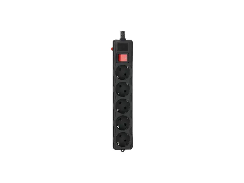 Мережевий фільтр Gembird 1.8 м, 5 розеток (SPG5-G-6B-PRO)