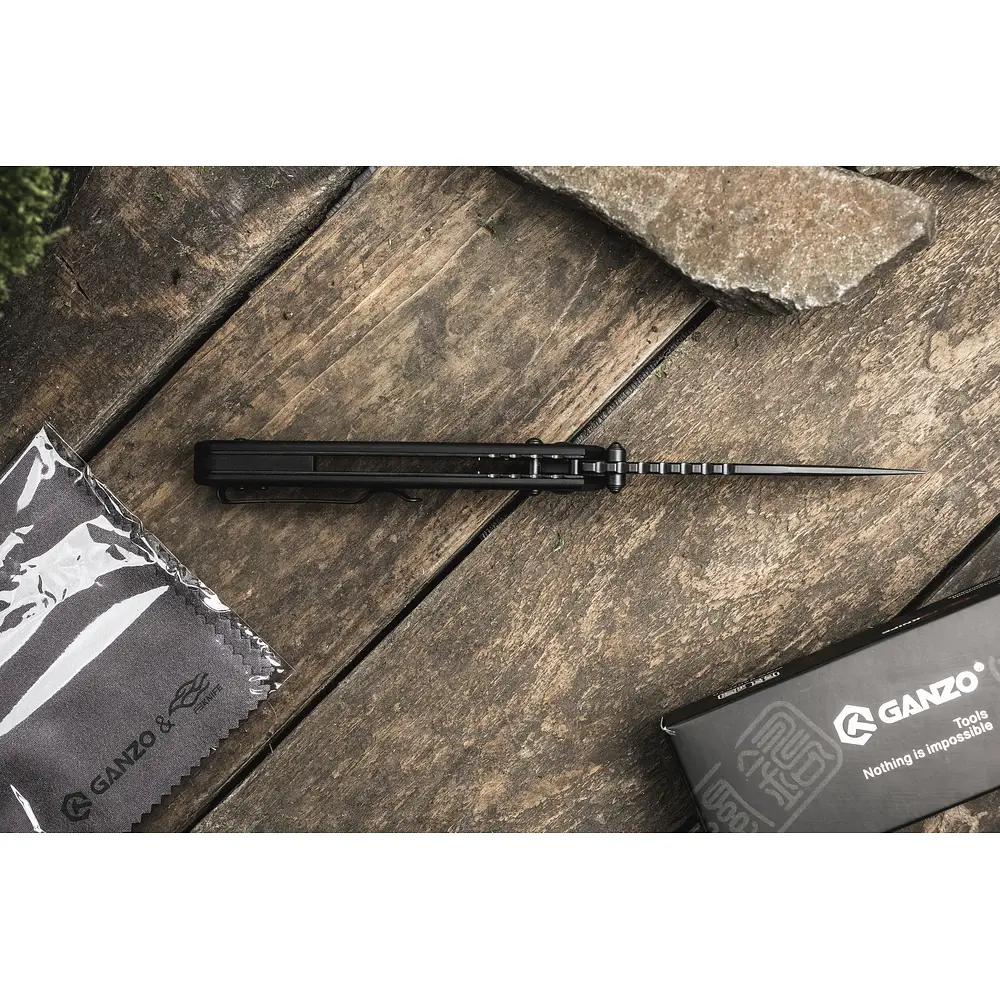 Нiж складаний Ganzo G768PT-BK чорний клинок - фото 13