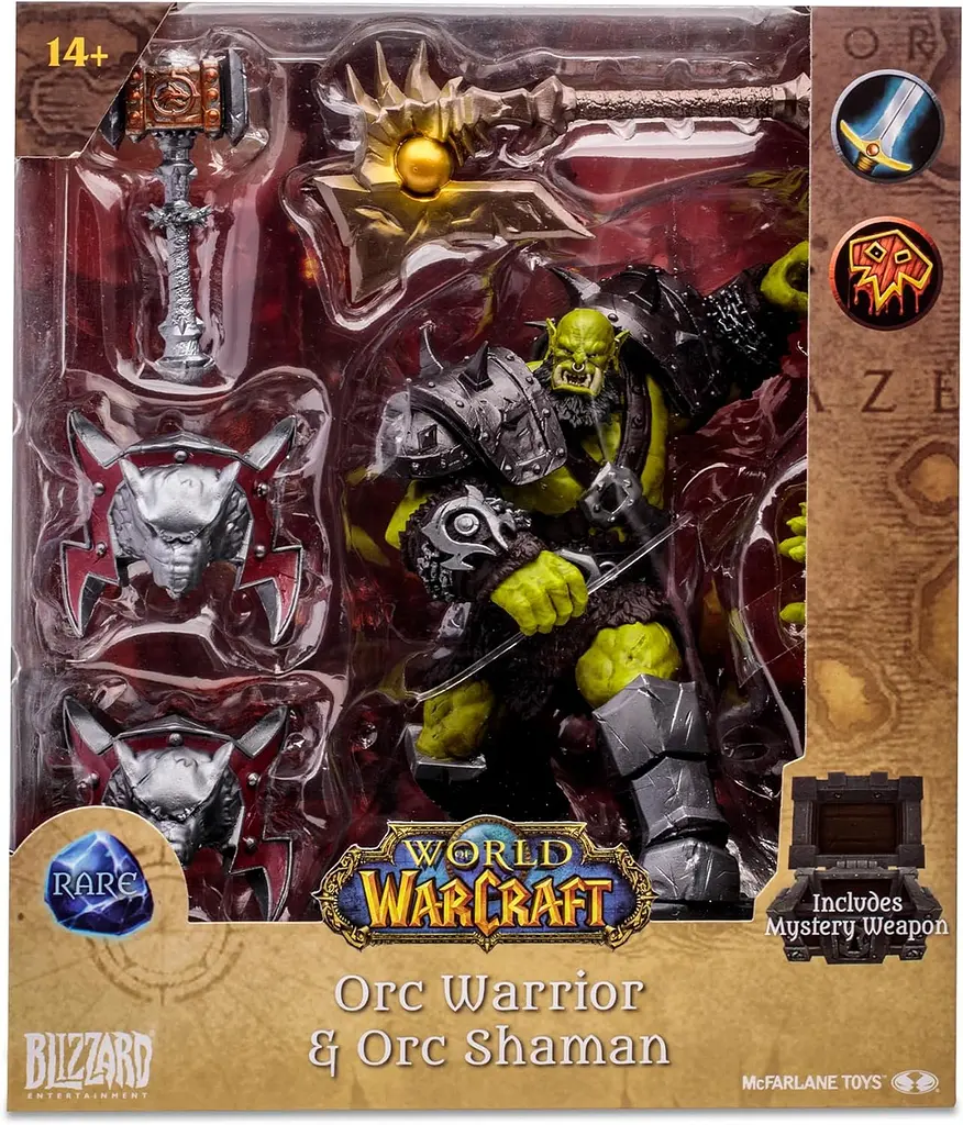 Фигурка McFarlane World of Warcraft Orc Warrior and Shaman Варкрафт Мир Военного Ремесла Орк 17 см (MF WOW O) - фото 6