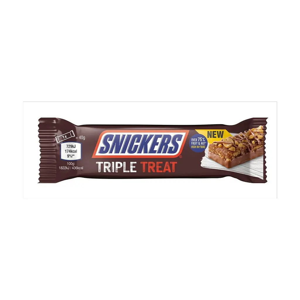 Шоколадні батончики Snickers Triple Treat 4х32 г - фото 4