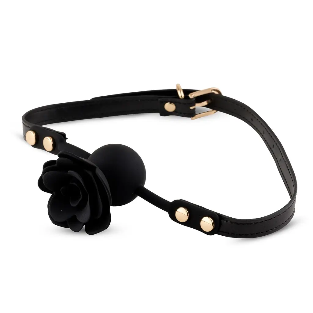 Кляп кулька B-Series Black Rose Ball Gag