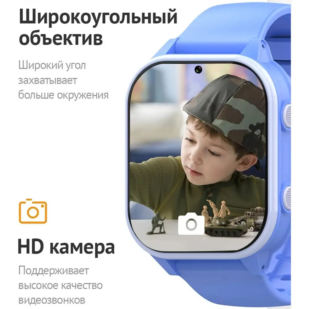 Розумний годинник з відеодзвінком Wonlex KT19 PRO 8GB Blue (SBWKTP8BE) - фото 3