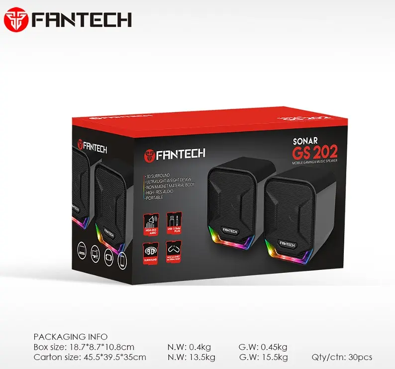 Комп'ютерні колонки Fantech Sonar GS202 Sonar - фото 4