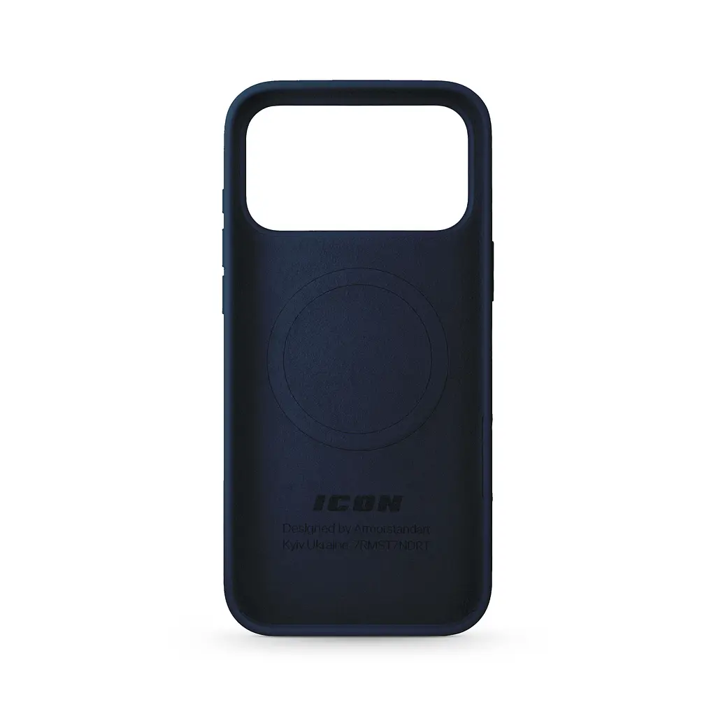Силиконовый чехол с MagSafe для Apple iPhone 17 Pro Max, ICON2 MagCase, синий, противоударный, панель с мягкой подкладкой, защита всего корпуса, поддержка беспроводной зарядки, совместим с защитными стеклами и пленками, ArmorStandart (ARM86681) - фото 2
