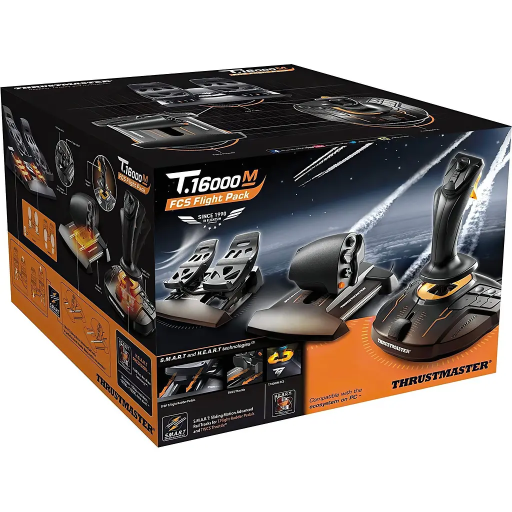 Джойстик із важелем керування двигуном та педалями Thrustmaster T.16000M FC Flight Pack (2960782) [148218] - фото 7