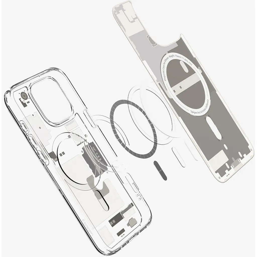 Чохол Spigen Ultra Hybrid with MagSafe для Apple iPhone 16 Pro Zero One Natural Titanium [ACS08137] [117872] - фото 6