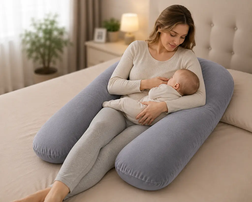 Подушка для вагітних / Подушка для сну для вагітних U-подібні 80x120cм - фото 4