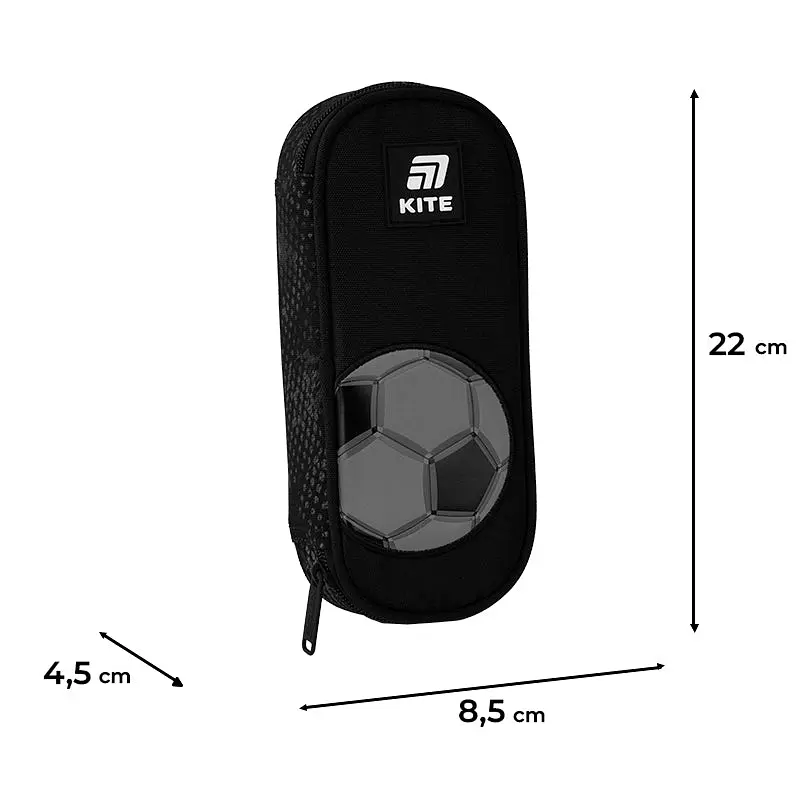 Пенал Kite Football чорний (K25-599-4) - фото 3