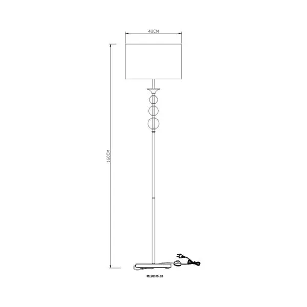 Торшер Zuma Line REA II RLL93163-1GB - фото 2