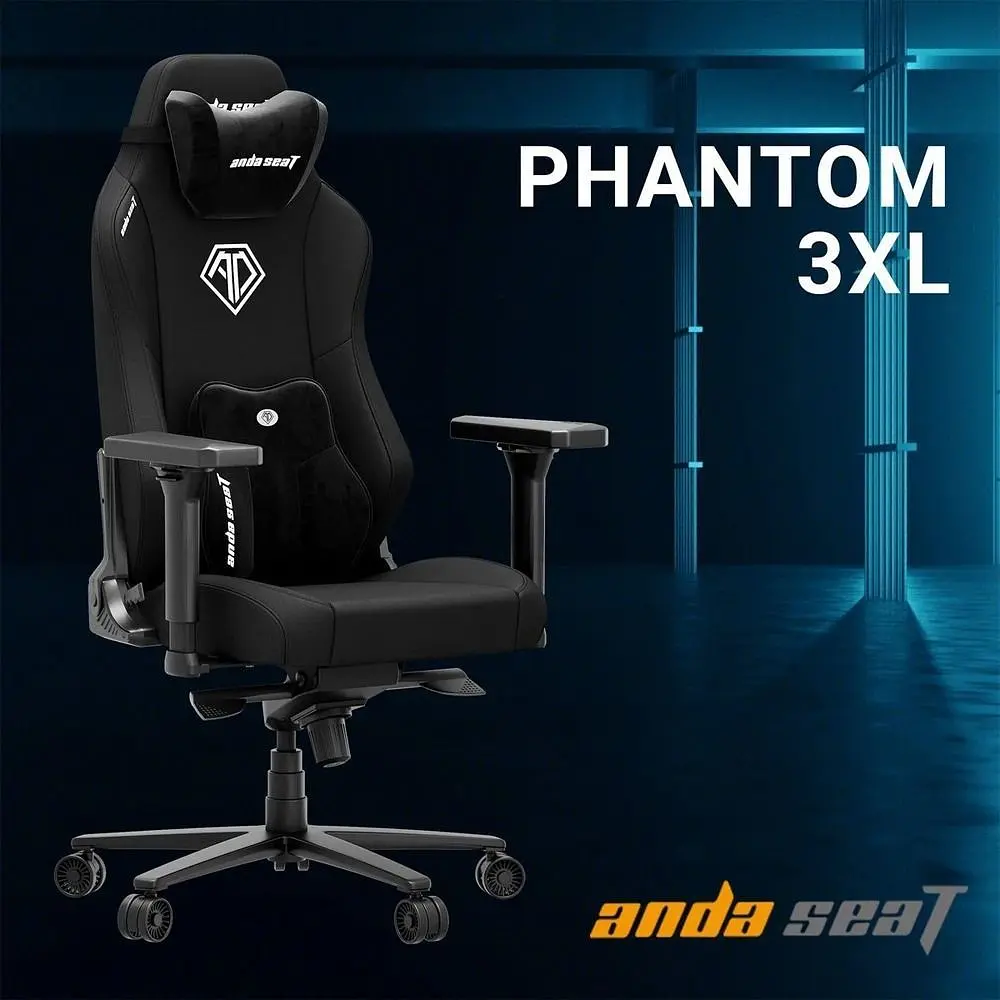 Крісло для геймерів Anda Seat Phantom 3 Size XL Fabric Gray (AD18XL-52-G-F-G01) - фото 2