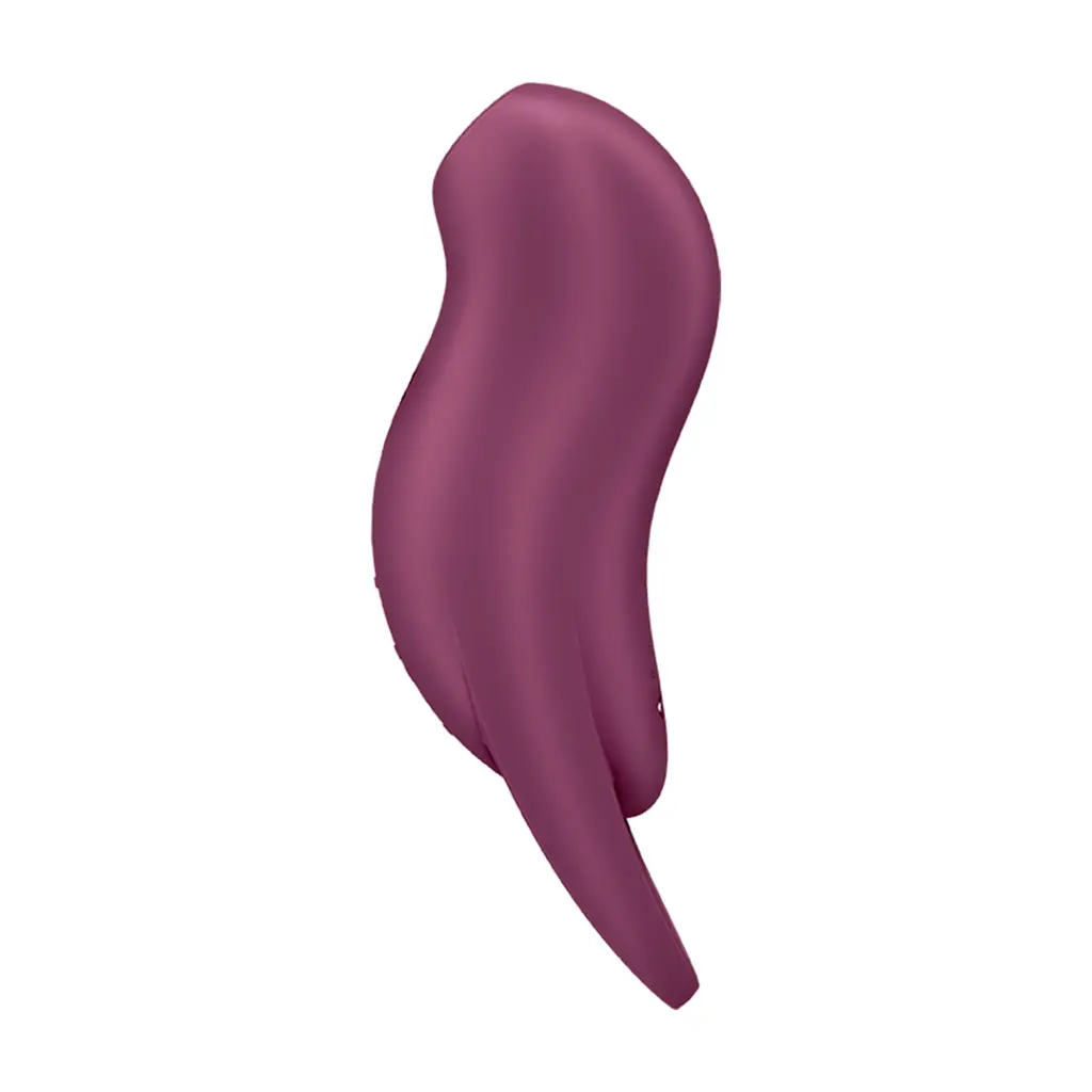 Вакуумний стимулятор клітора з вібрацією Satisfyer Pocket Pro 1 бордовий - фото 2