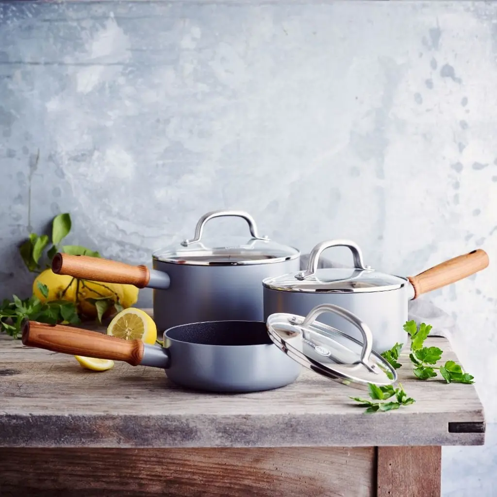 Набір ковшів GreenPan Mayflower Pro з кришками 3 предменти (CC005410-001) - фото 5