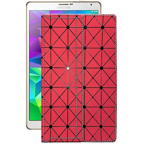 Чехол StatusCASE из экокожи для планшета Samsung Galaxy Tab S8.4 (T700) Красный ромб - фото 1