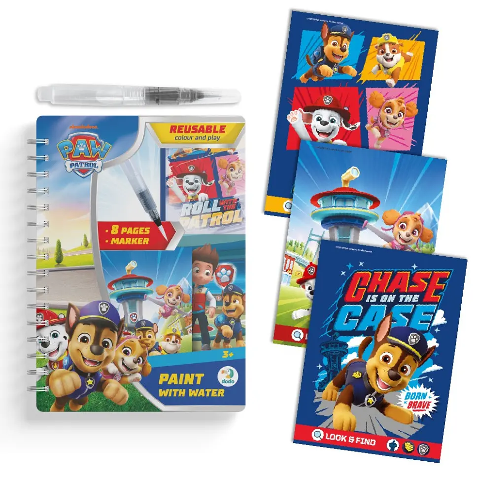 Дитячі водні розмальовки "Paw Patrol" DoDo Toys 200656 маркер 8 сторінок - фото 5