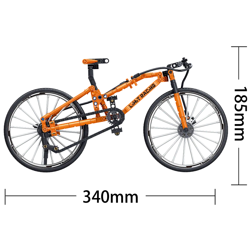 Конструктор велосипед  ZHEGAO DOWNHILL BIKE  скоростной горный  253 детали - фото 4