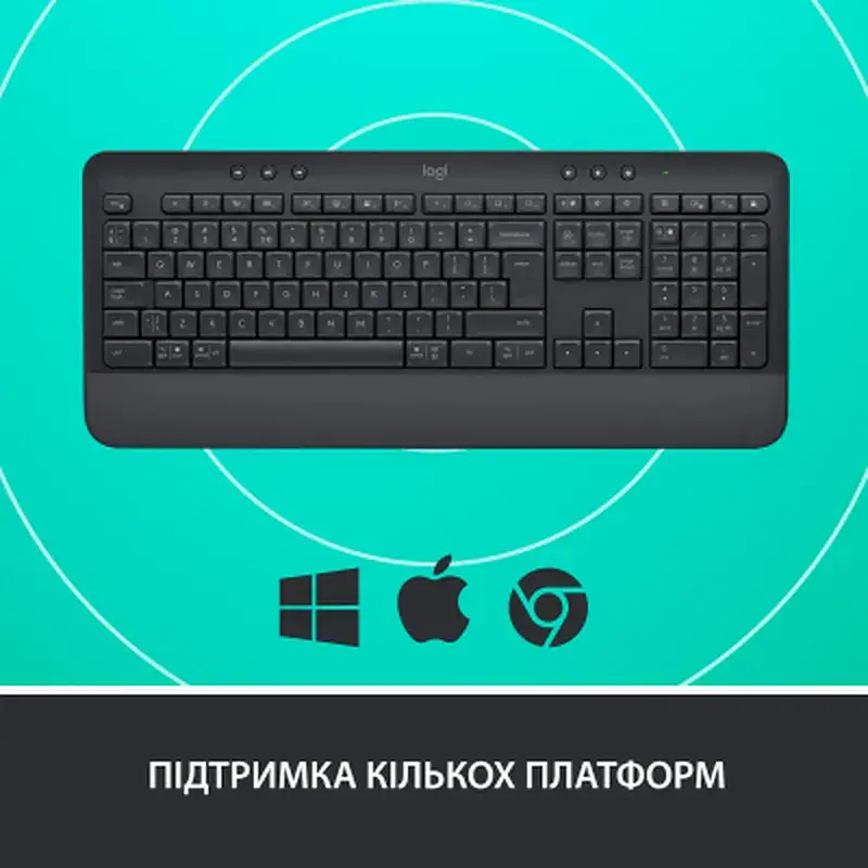 Клавіатура Logitech Signature K650 USB/Bluetooth UA Graphite (920-010945) - фото 6