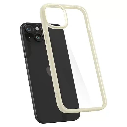 Прозрачный чехол Spigen Ultra Hybrid Mute Beige для iPhone 15 (ACS06800) - фото 3