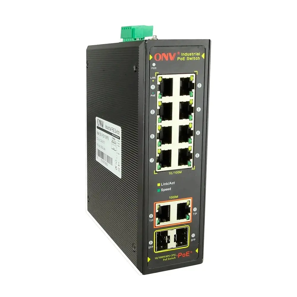 PoE-комутатор 10-портовий ONV-IPS7108PF Combo ports (73-00009) - фото 3