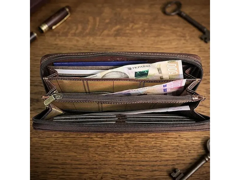 Чоловічий портмоне Italico з гладкої шкіри 3528-21 Коричневий 21x11,5x3 см TONY PEROTTI acs0032425 - фото 4