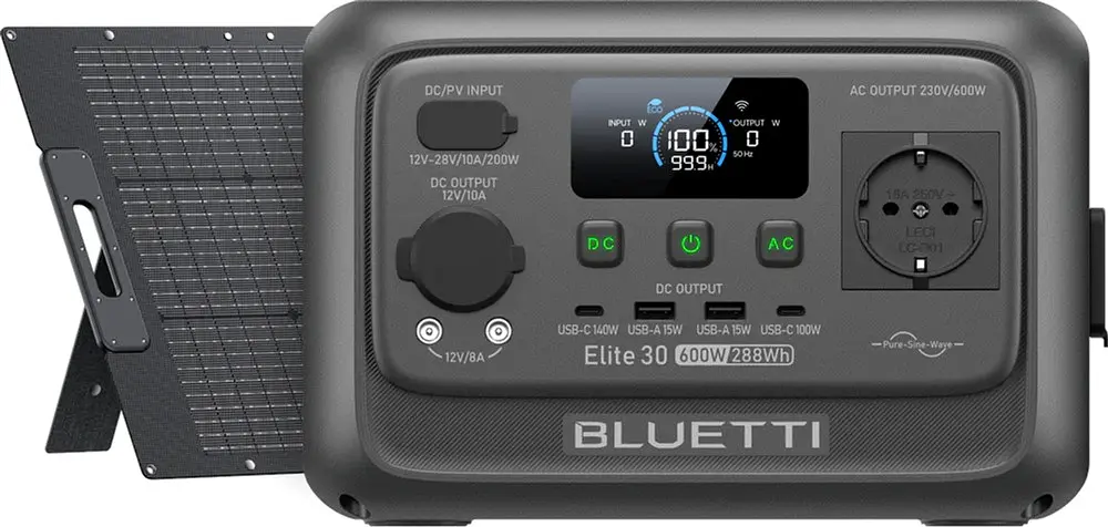 Зарядная станция Bluetti Elite 30 V2 / 600 Вт / 288 Вт/год / LiFePO4 (PB931514) - фото 7