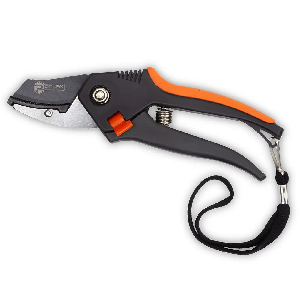 Секатор садовий Polax професійний з ковадлом (70-022) - фото 2