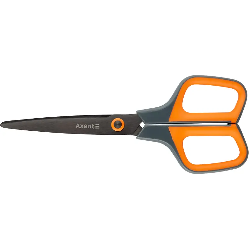 Ножницы Axent Titanium 19 см серо-оранжевые (6306-06-A) - фото 2