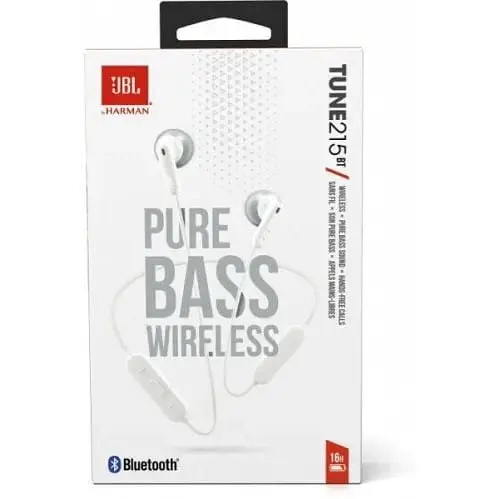 Бездротова гарнітура JBL Tune 215 BT біла (JBLT215BTWHT) - фото 6