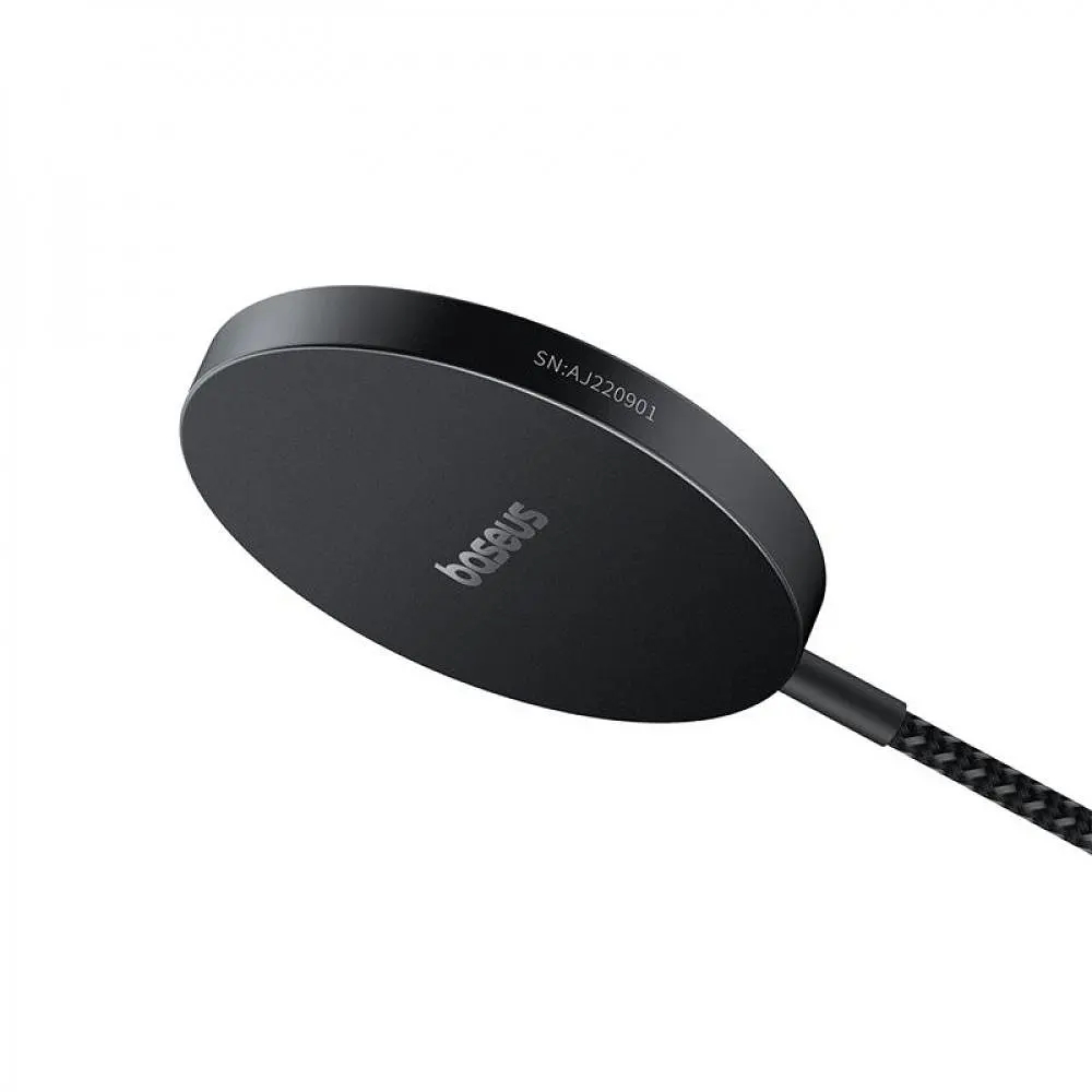 Зарядний пристрій Baseus Simple Mini4 Air Magnetic Qi2 15W чорний (P10278200111-00) - фото 4