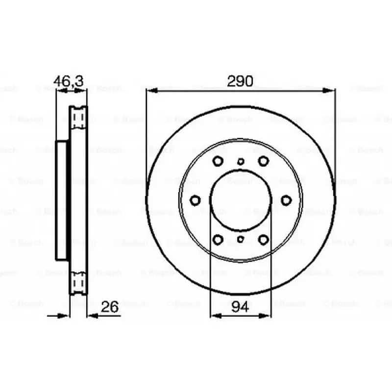 Гальмівний диск Bosch 0 986 478 990 - фото 5