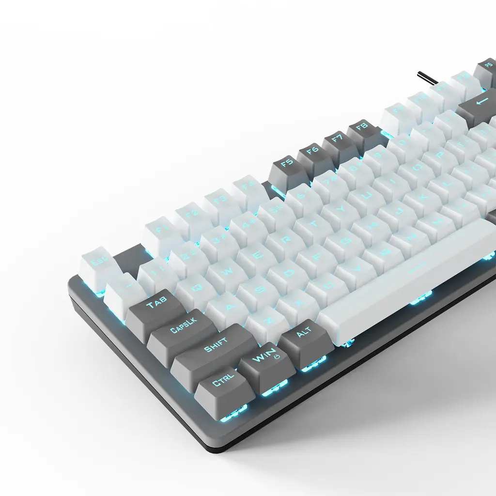 Клавіатура Aula F3287 Keycap KRGD Blue USB UA Grey/White (6948391240954) - фото 7
